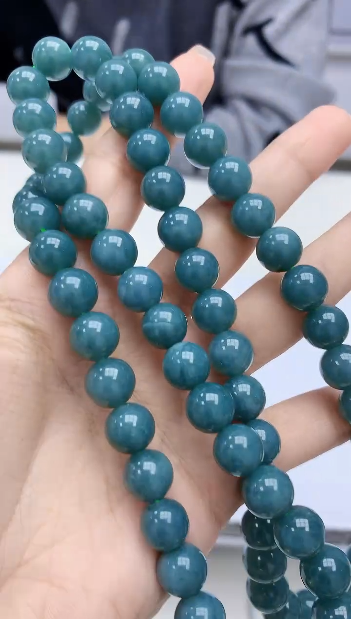 【闪购商品】定制翡翠未镶嵌4917kk-毛货珠链67