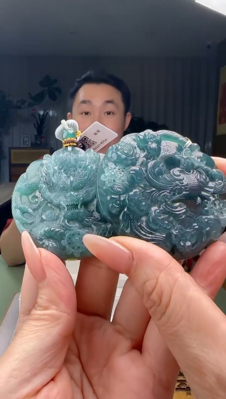 【闪购商品】翡翠吊坠(不含链)未镶嵌多样性发一对YJ@@WS50131H01