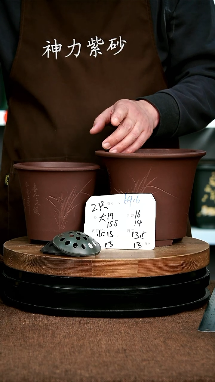 紫砂花盆花卉园艺6916