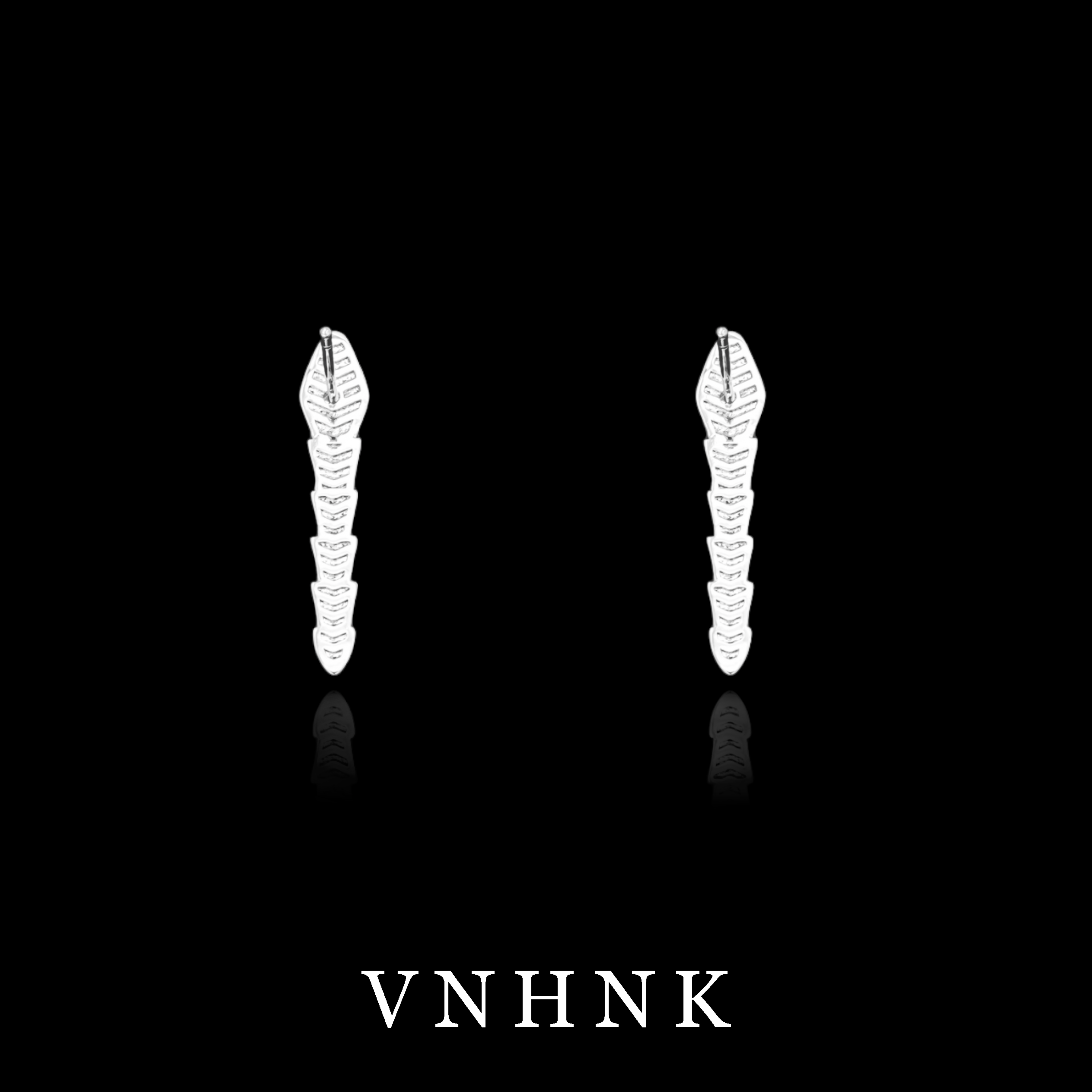 铜合金合成锆石耳饰 美可儿   T251    银色小众百搭耳环