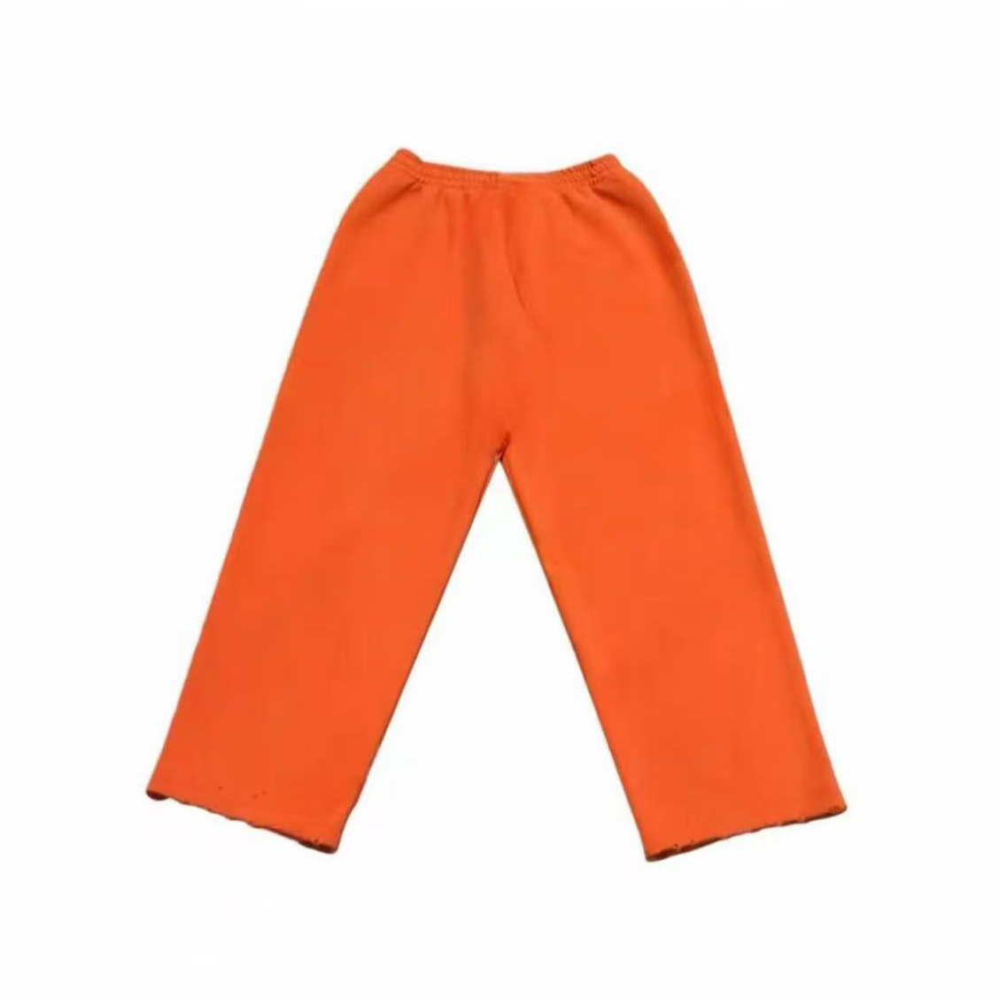 潮流简约休闲百搭拉毛绒破坏卫裤时尚阔腿7901