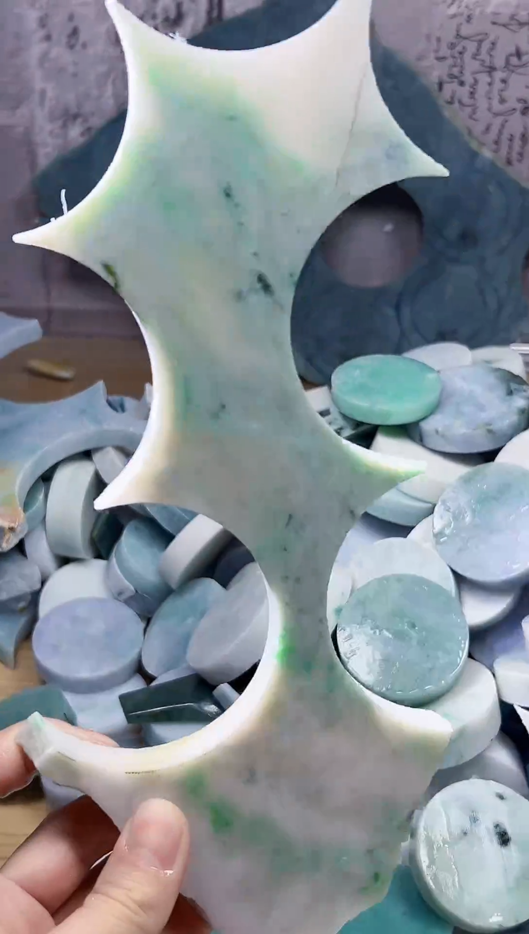 裸石翡翠天然翡翠A货余 南 797