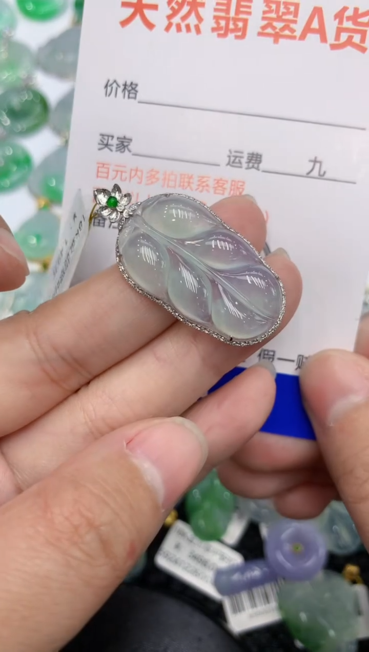 【闪购商品】翡翠颈饰18K金镶嵌11111111111