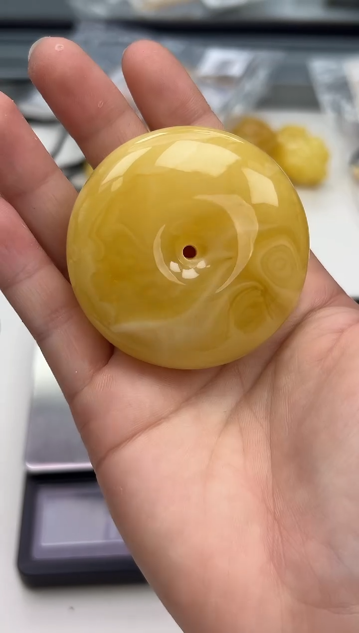 裸石琥珀未镶嵌琥珀蜜蜡吊坠