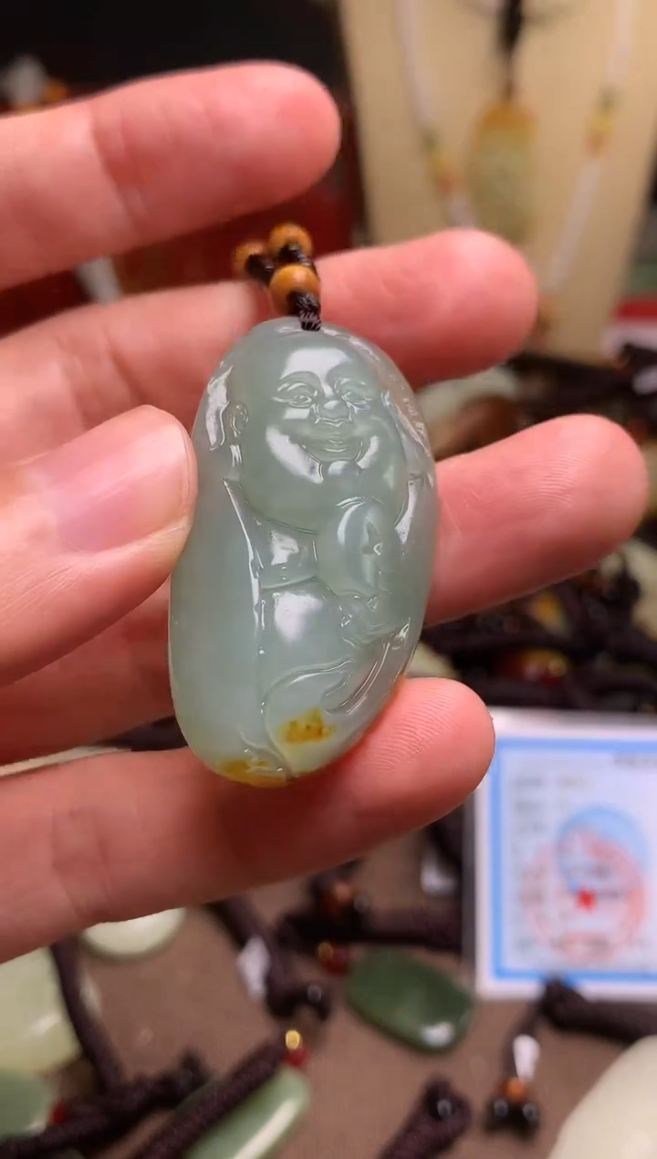 颈饰未镶嵌和田玉新疆料青海料清水和田玉吊坠