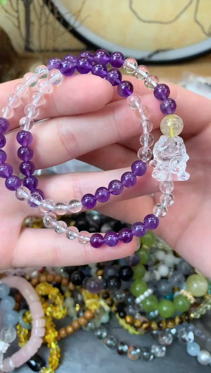 【闪购商品】紫晶手链未镶嵌336手串