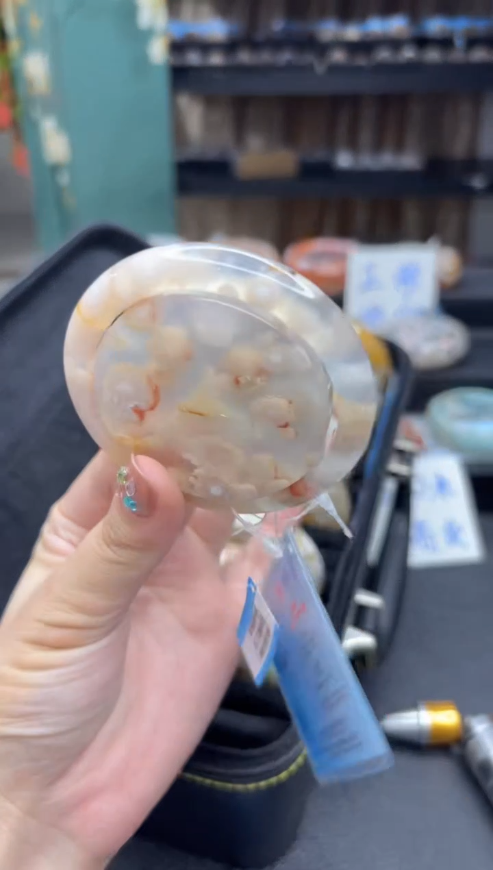 【闪购商品】石英质玉手镯未镶嵌2128（55圈赠送镯心）