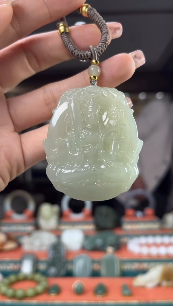 【闪购商品】和田玉颈饰未镶嵌佩佩牛 虎