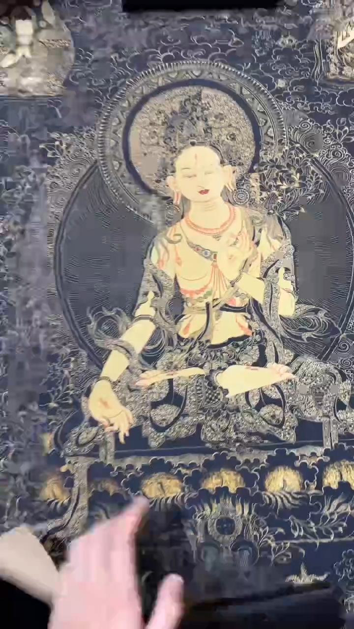 装裱画唐卡藏艺阁手绘作品TK16003