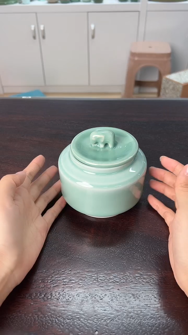 龙泉云间青瓷小米茶器