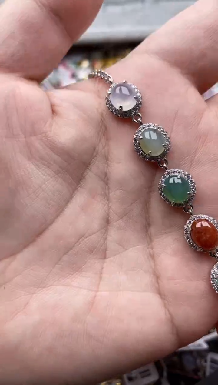 【闪购商品】翡翠戒指银S925镶嵌4444*---10