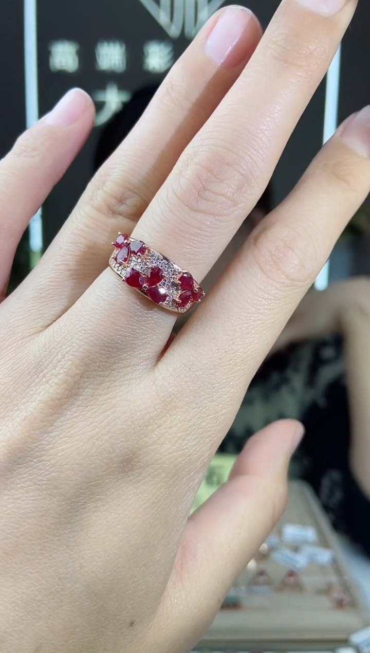 【闪购商品】红宝石手饰银S925镶嵌手饰