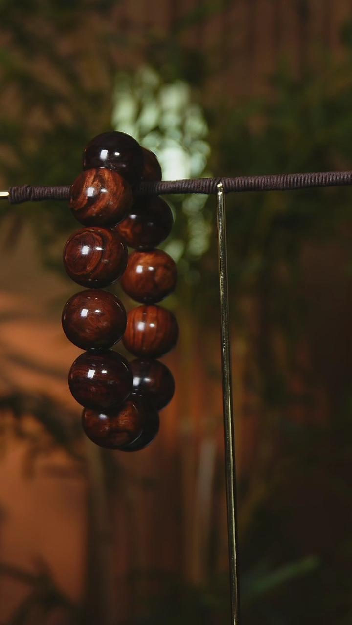 【闪购商品】黄花梨/降香黄檀手串/手链海南黄花梨2.0cm老料海黄