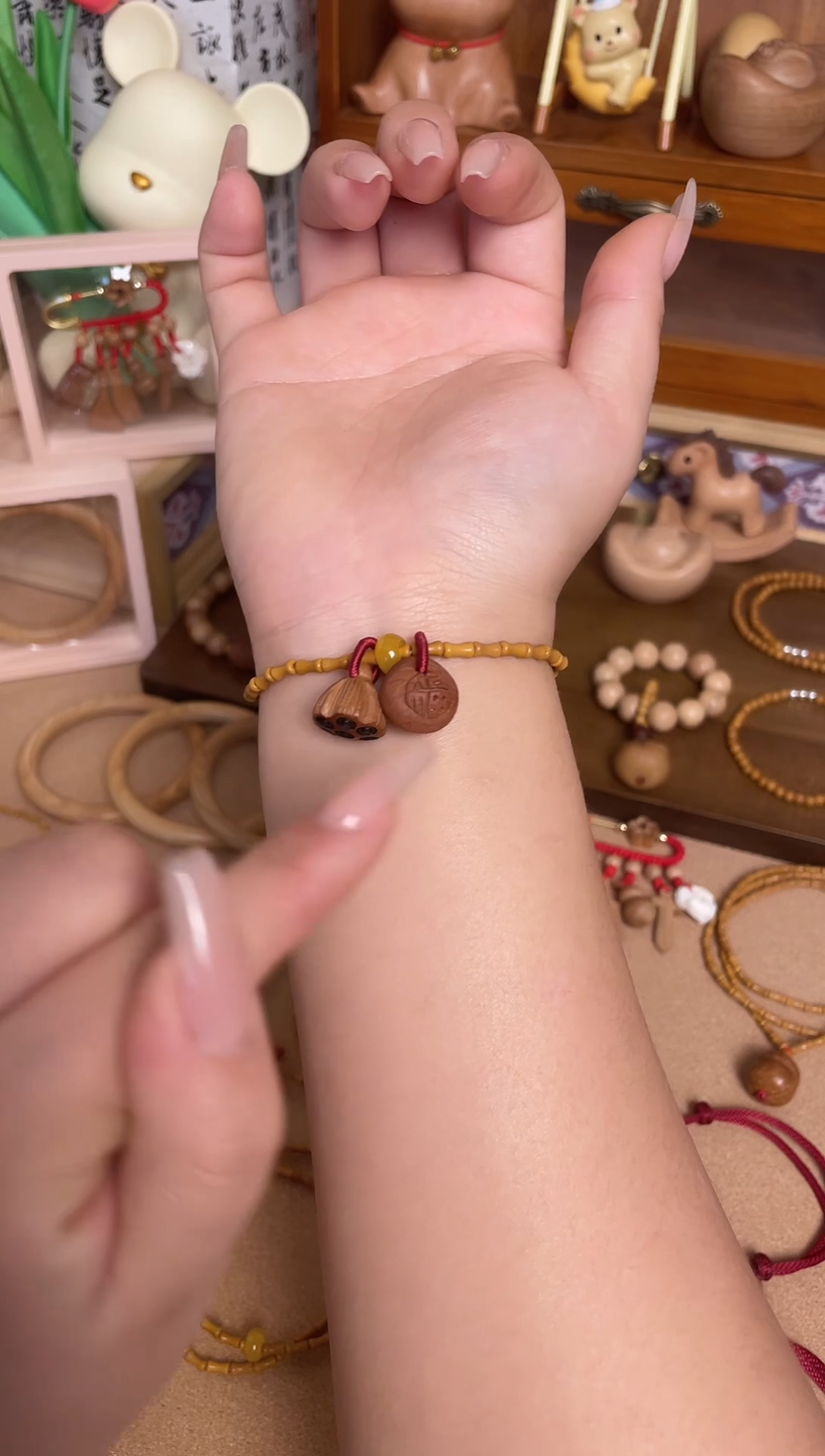 竹节福运连连加黄跑环一物一拍