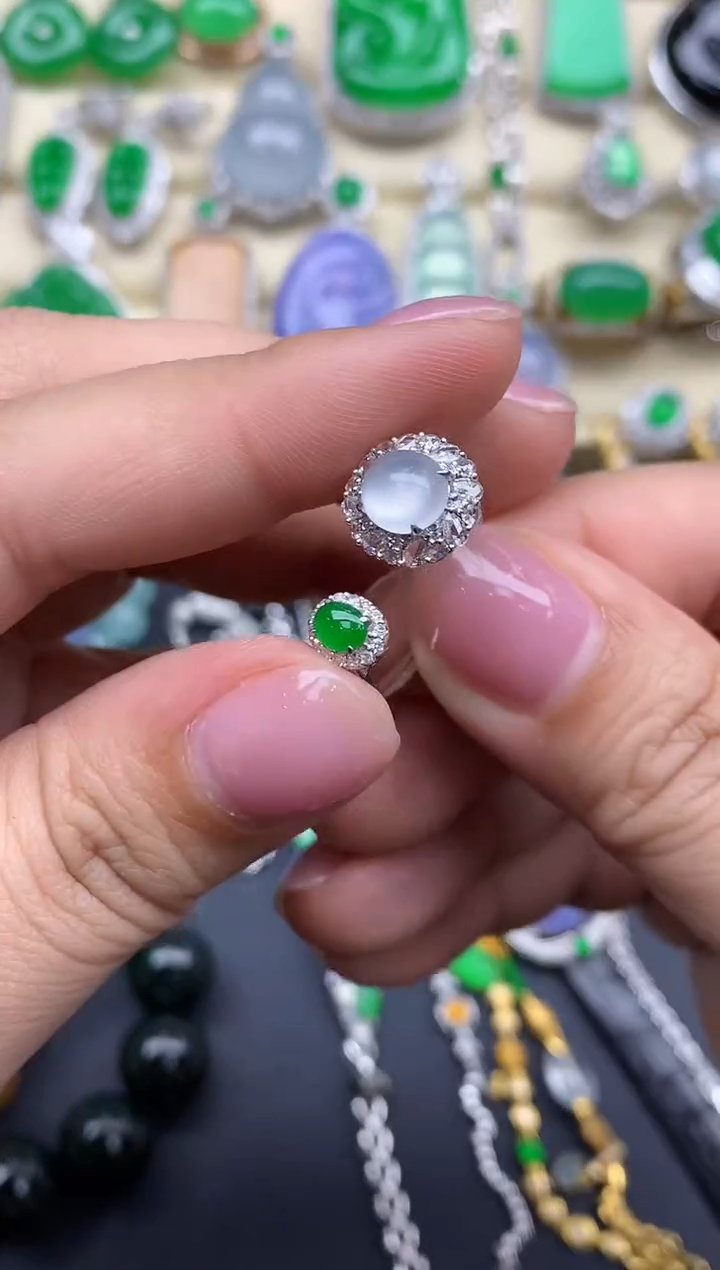 【闪购商品】翡翠戒指18K金镶嵌539-中国好珍宝