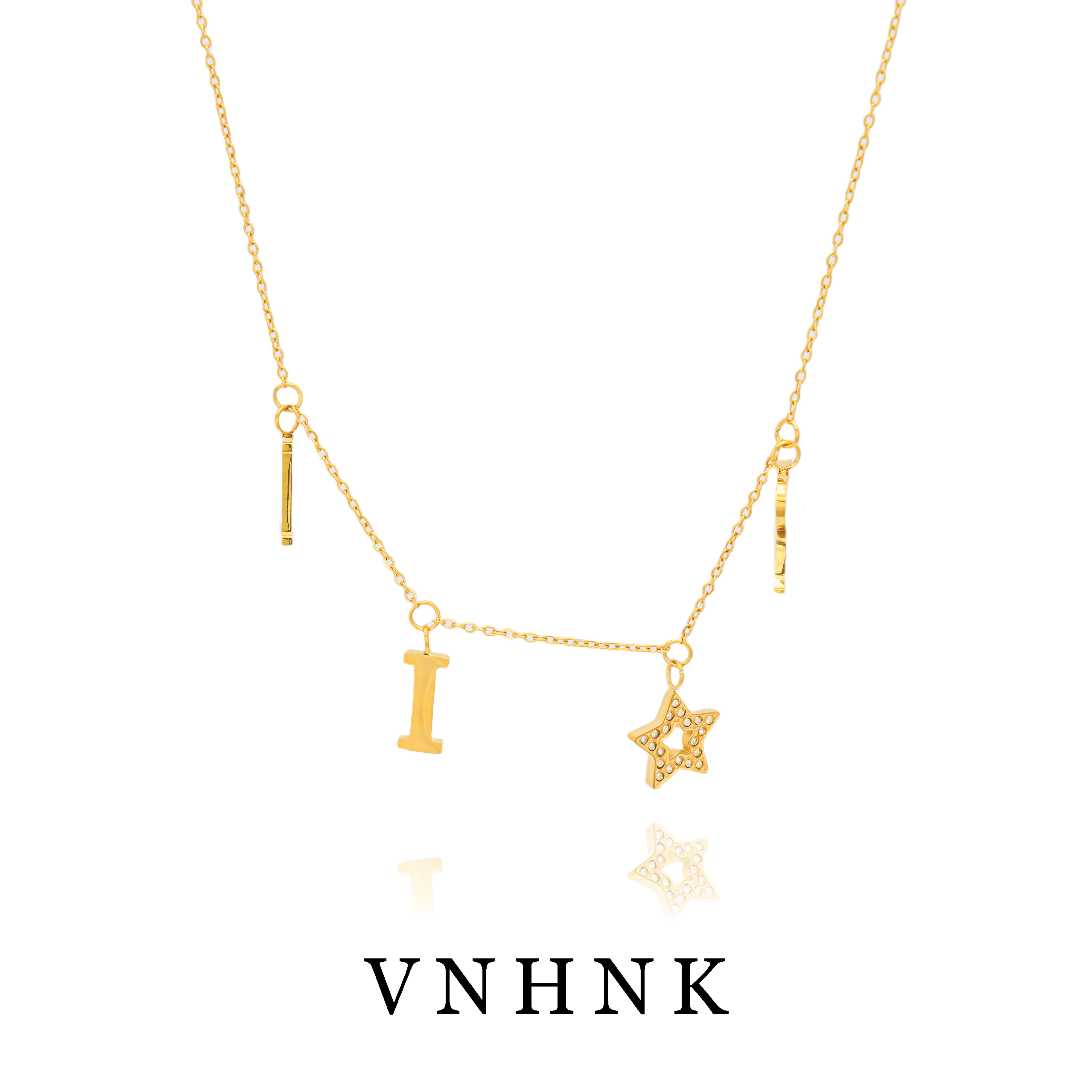 钛钢项链 美可儿   T531   金色小众时尚气质项链