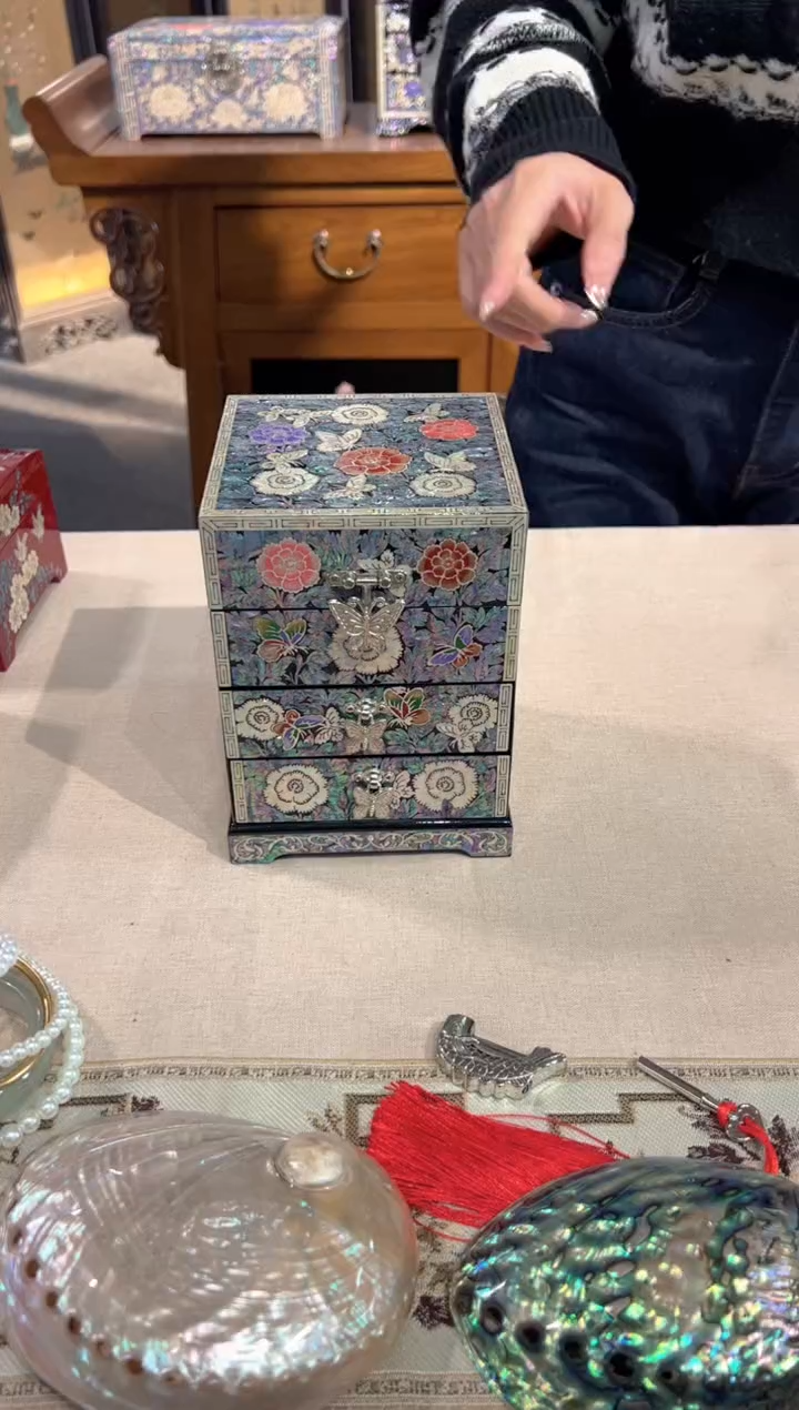 【闪购商品】三层弘贝雅螺钿漆器文化馆