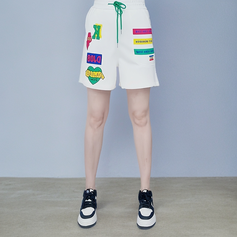 2024新款薄款夏季运动时尚休闲百搭宽松显瘦印花个性潮流四分裤