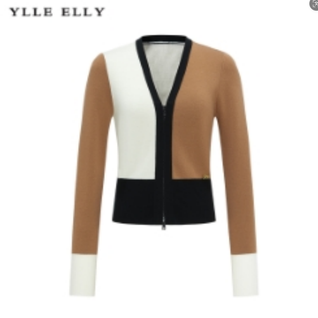 【粉丝专属】女薄款冬季厚款镂空通勤毛针织衫黑白上衣Y731306841