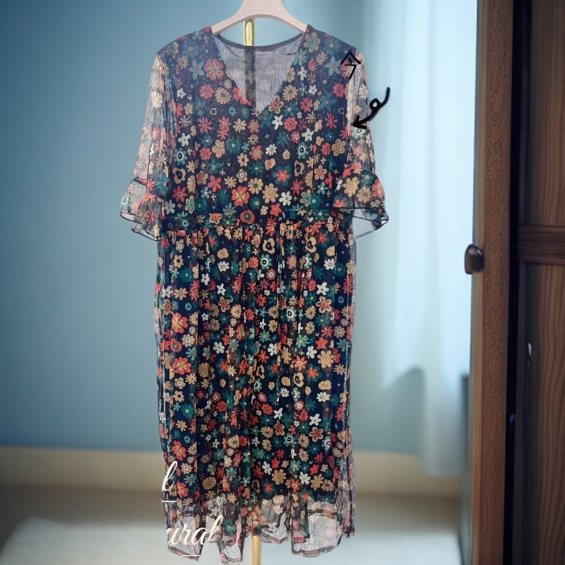 2025新款61366夏日清凉透气连衣裙