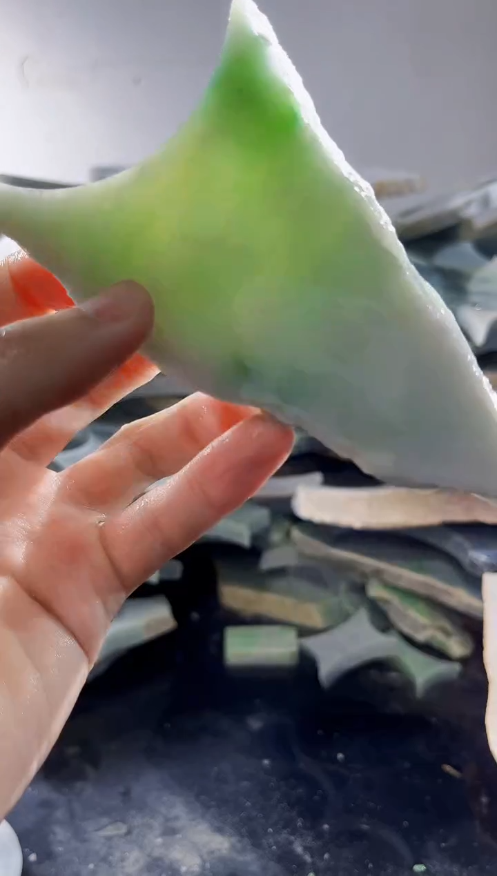 裸石翡翠缅甸翡翠A货文740