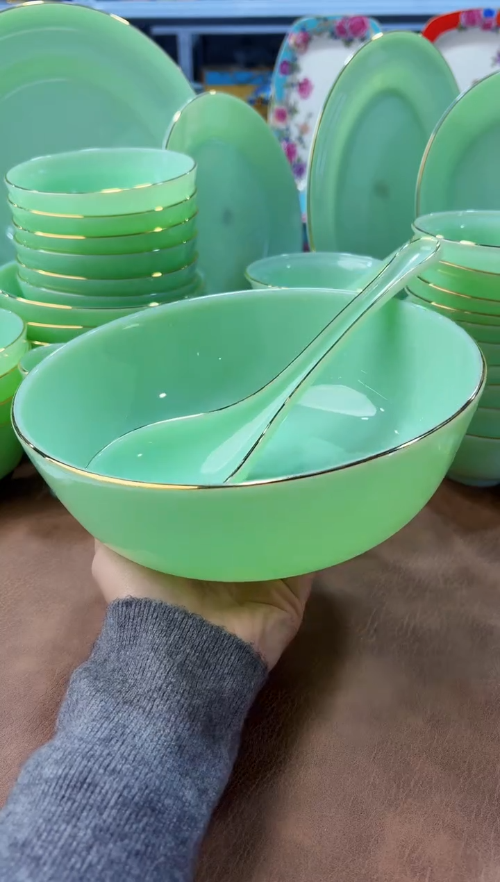 玉瓷 汤碗1个汤勺1个景德镇陶瓷