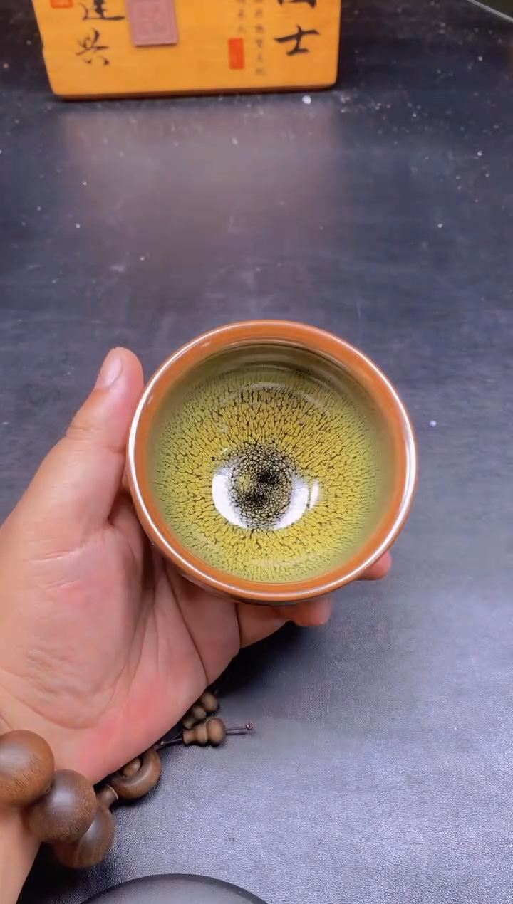茶盏绿鹧鸪 将军 精美主人杯