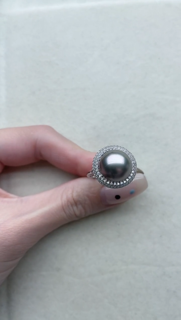 【闪购商品】海水珍珠戒指银S925镶嵌Y48