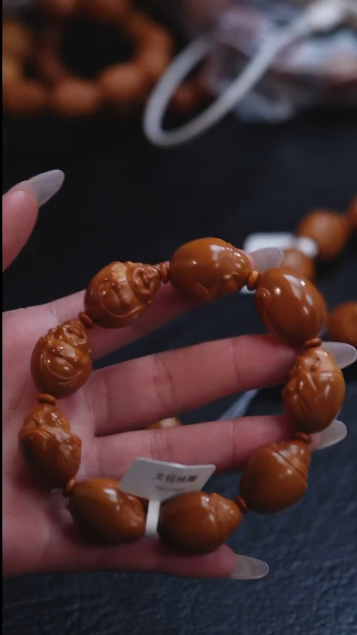 手串/手链橄榄核闲**鹤橄榄核