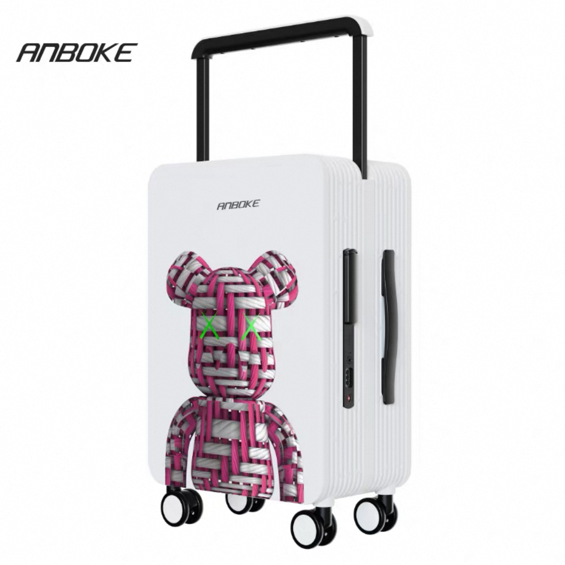 ANBOKE编织熊2025新款时尚潮流超轻旅行箱