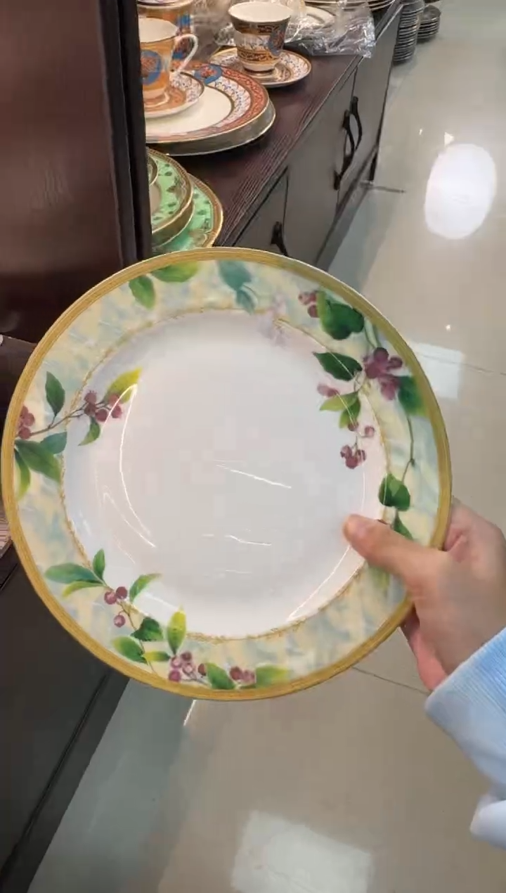 【闪购商品】瓷片9英寸平盘 福利款 瑕 6个