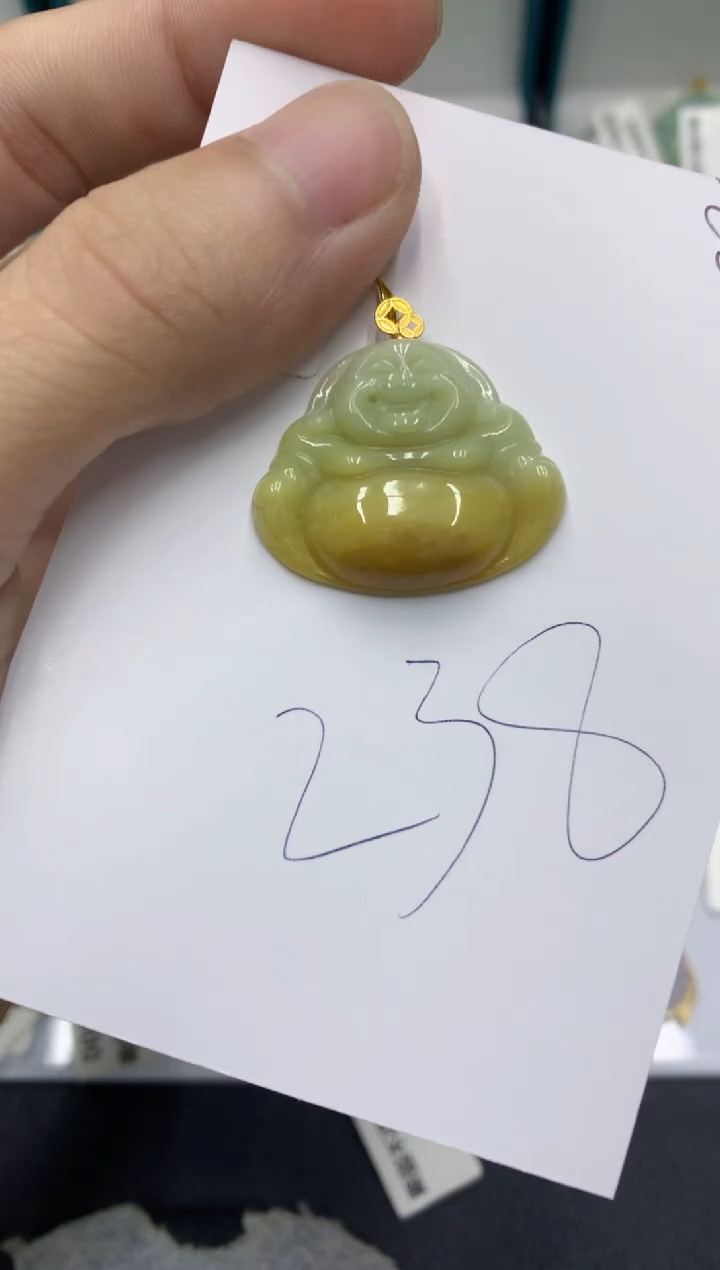 【闪购商品】翡翠颈饰18K金镶嵌翡翠