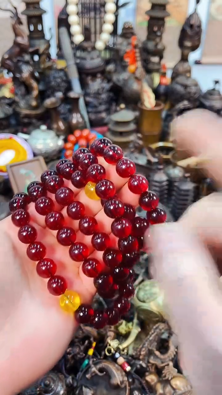 【闪购商品】琥珀手链未镶嵌独具匠心 巧夺天工