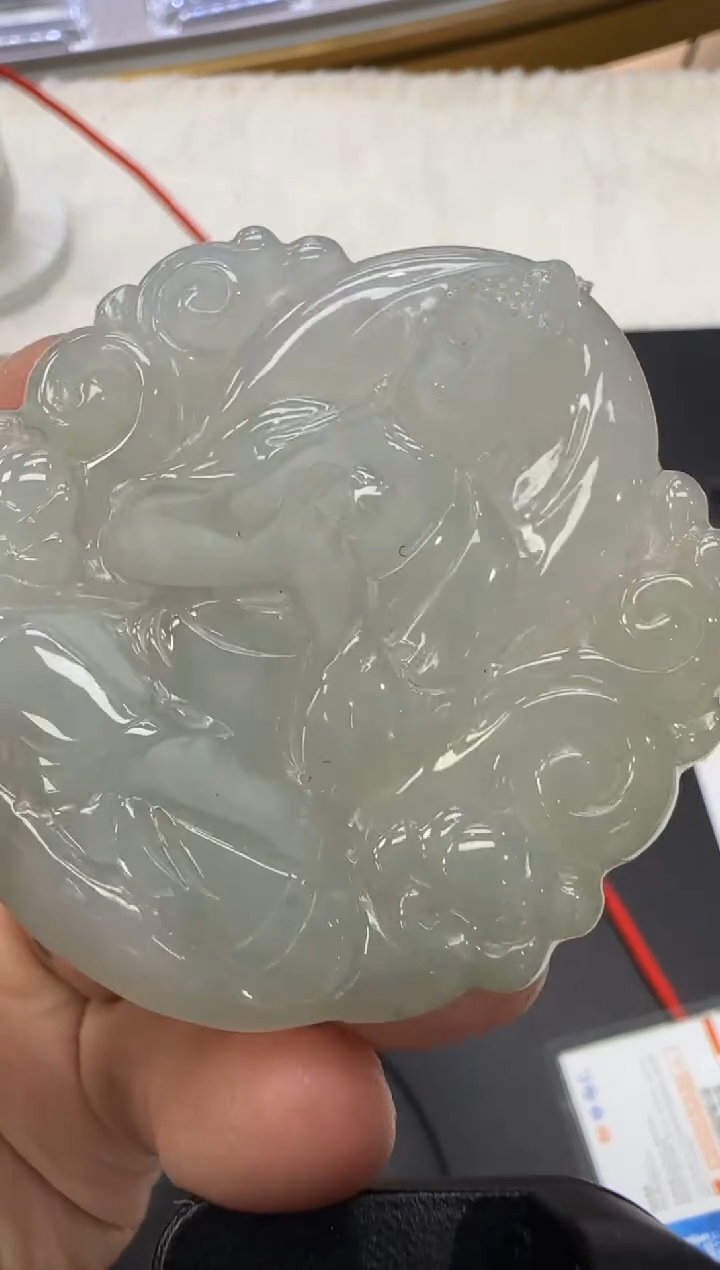 【闪购商品】翡翠颈饰未镶嵌天然翡翠A货孤品一件