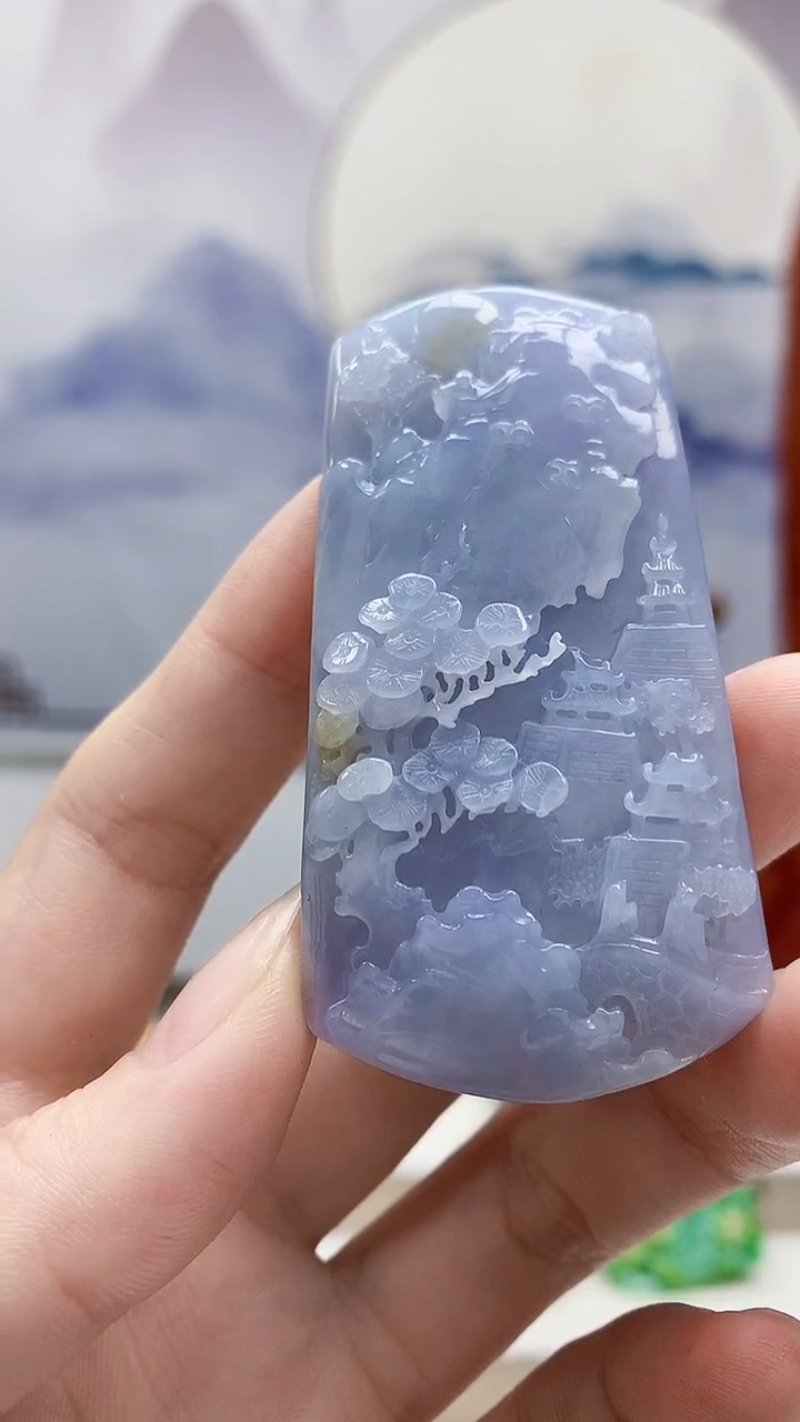 未镶嵌定制翡翠4829ry-毛货挂件