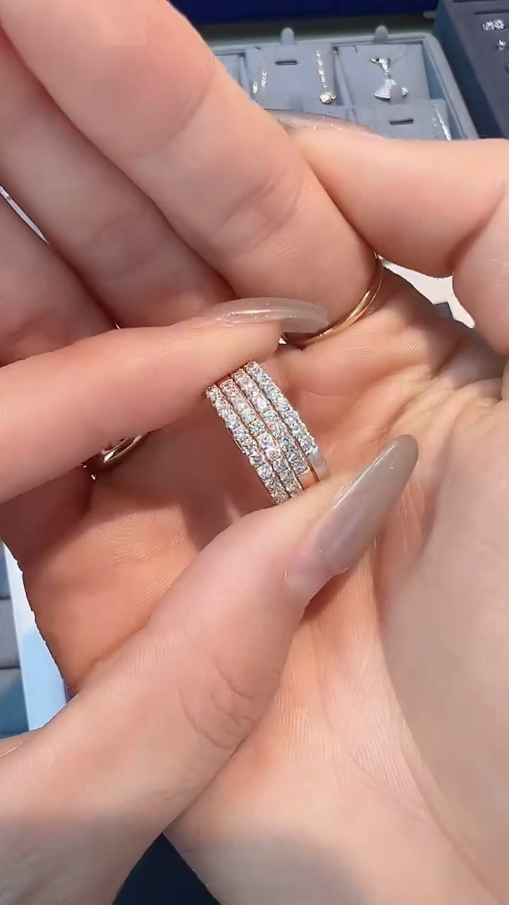 【闪购商品】钻石戒指/指环18K金镶嵌多样性发一