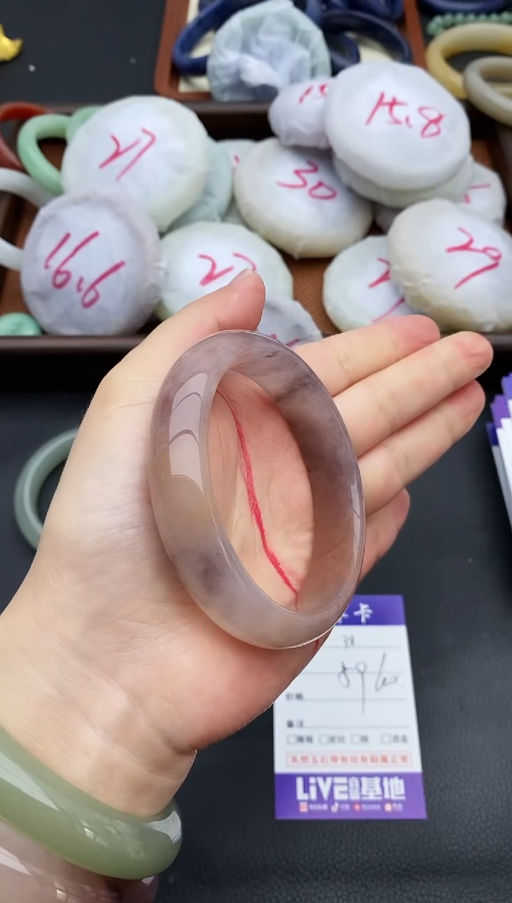 未镶嵌手镯石英质玉38+59/60