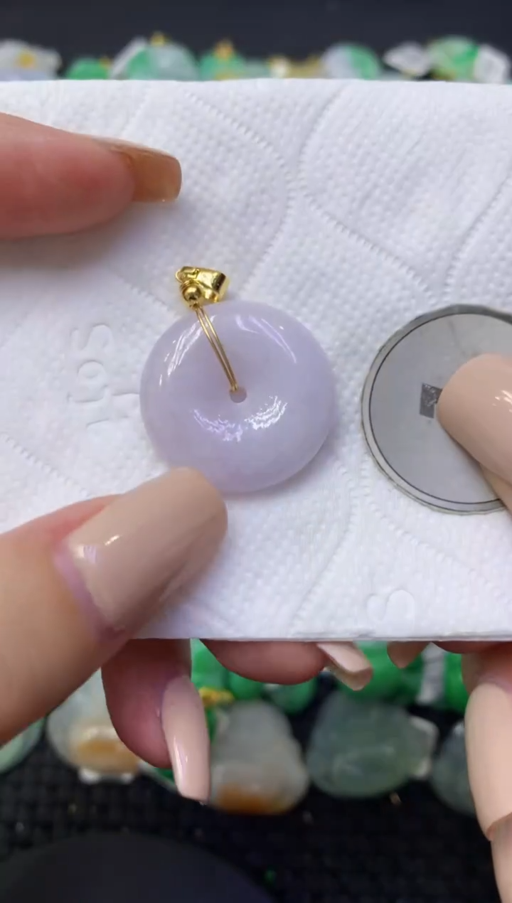 颈饰未镶嵌翡翠天然缅甸翡翠A货