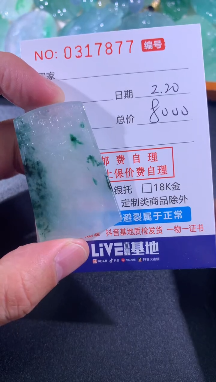 【闪购商品】翡翠颈饰未镶嵌天然A货翡翠