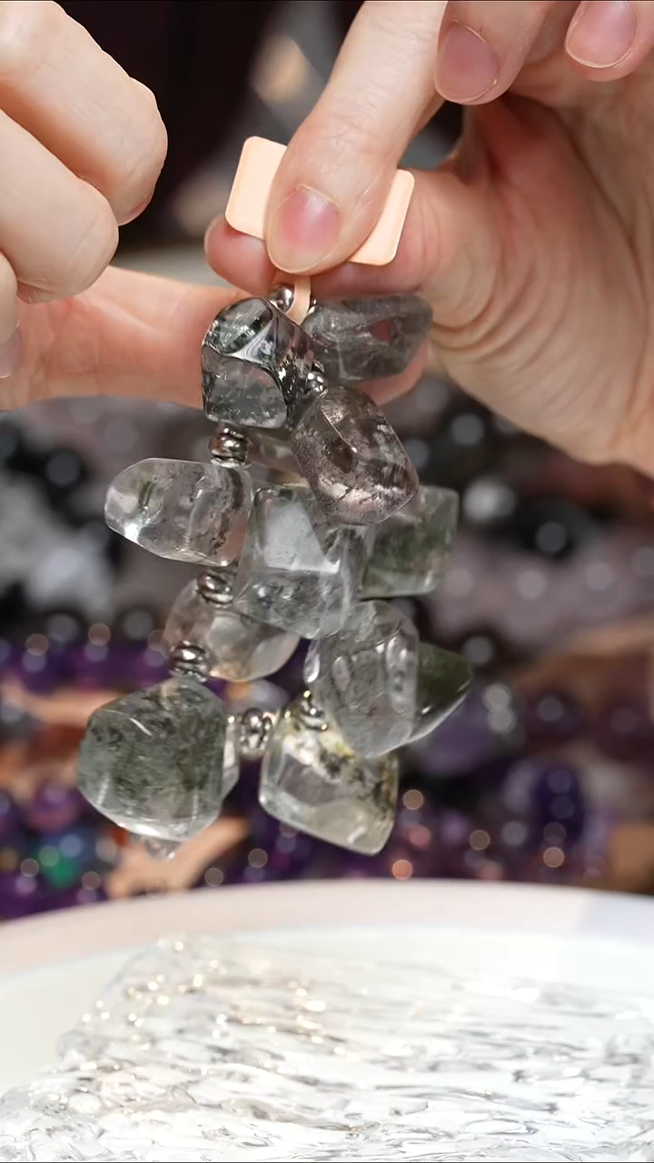 未镶嵌手串水晶绿幽灵手串·DD0025NOV0001G354