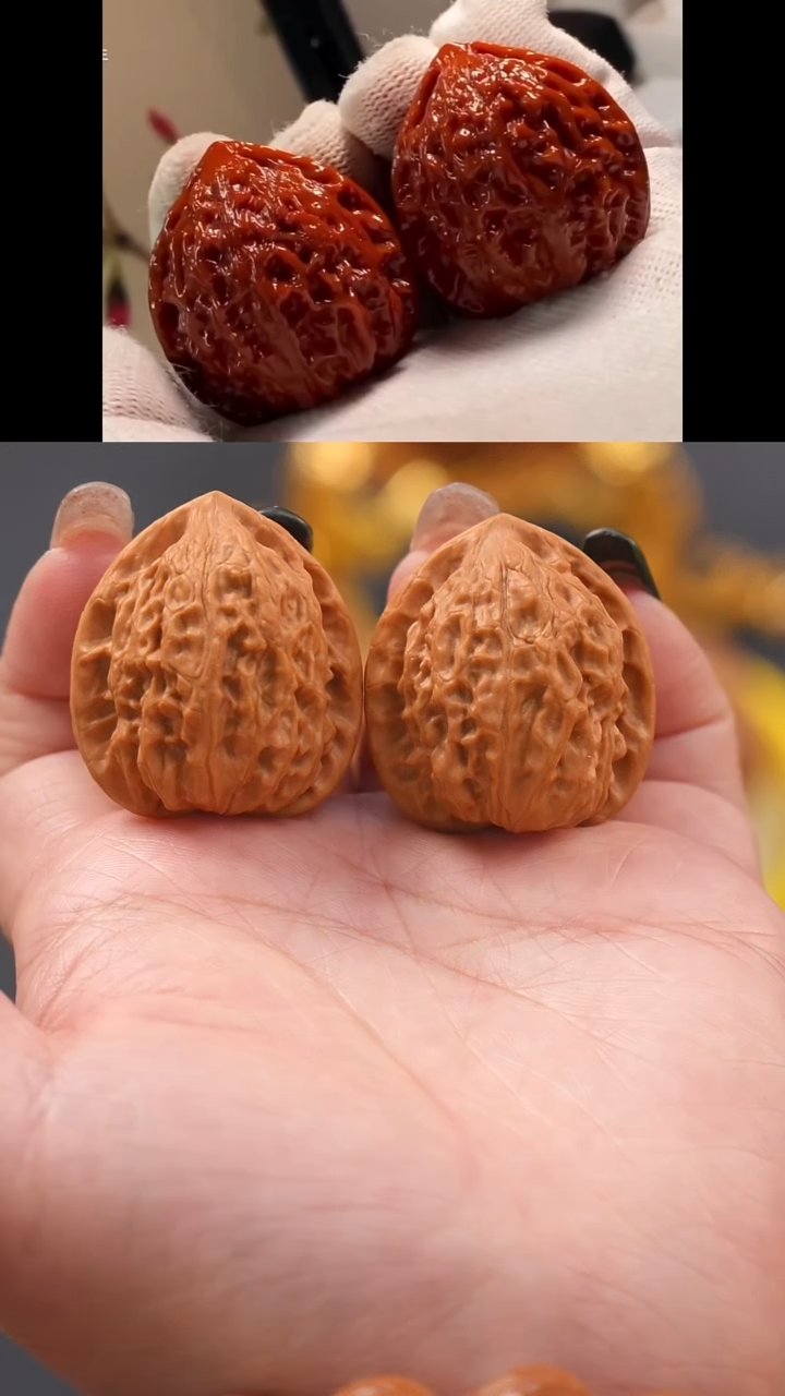 【闪购商品】文玩核桃把件31蜡皮金牛