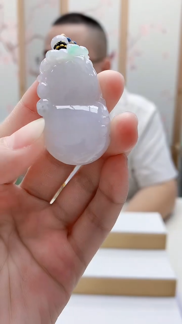 未镶嵌定制翡翠5167lr-毛货挂件23