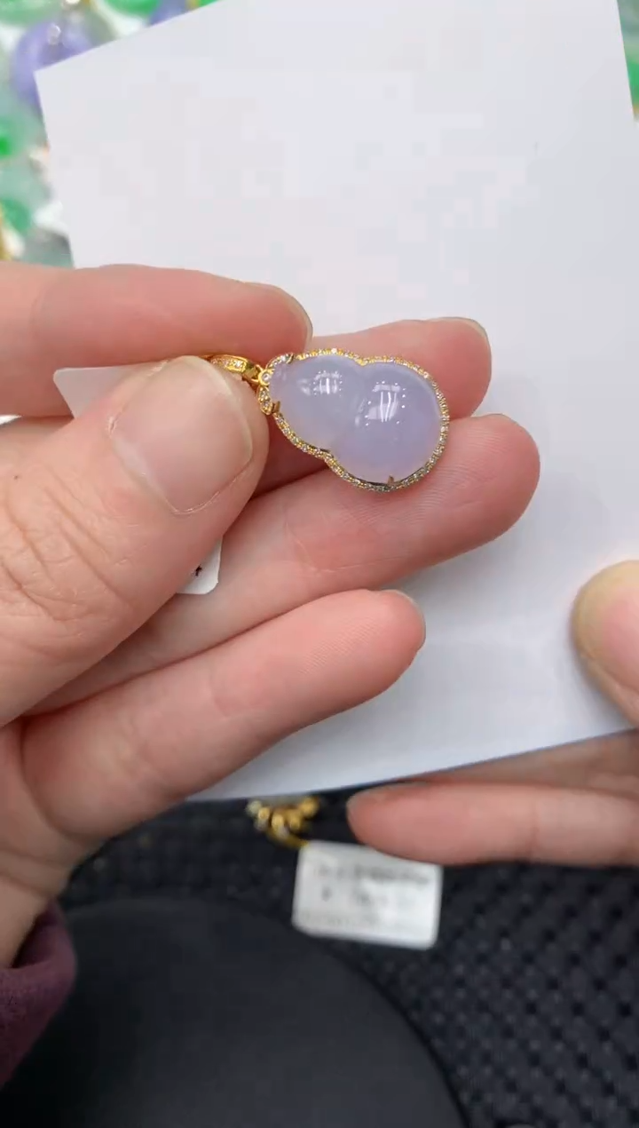 【闪购商品】翡翠颈饰18K金镶嵌11111111111