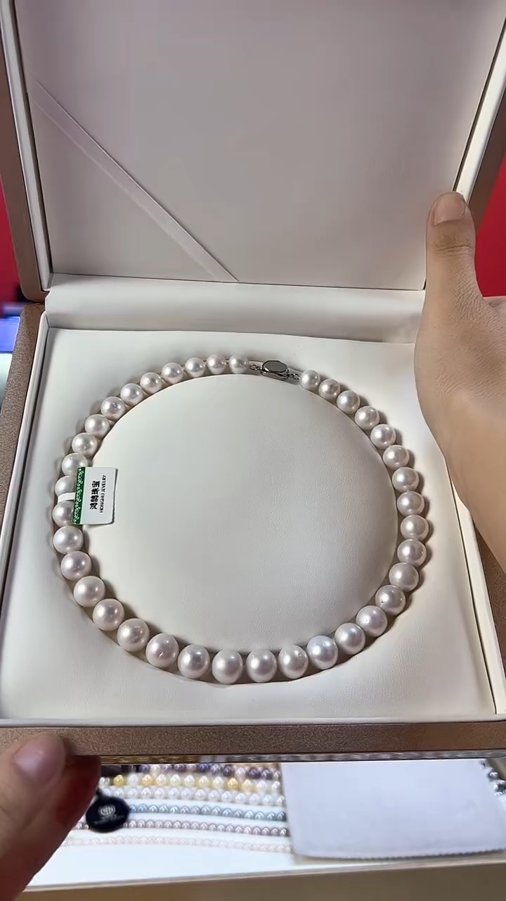【闪购商品】淡水珍珠项链未镶嵌白雪全珠链