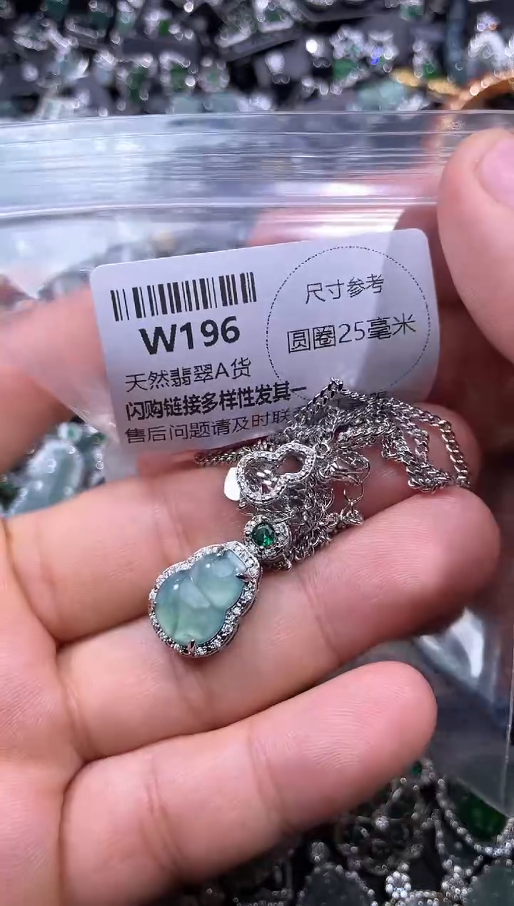 【闪购商品】翡翠颈饰未镶嵌W196项链