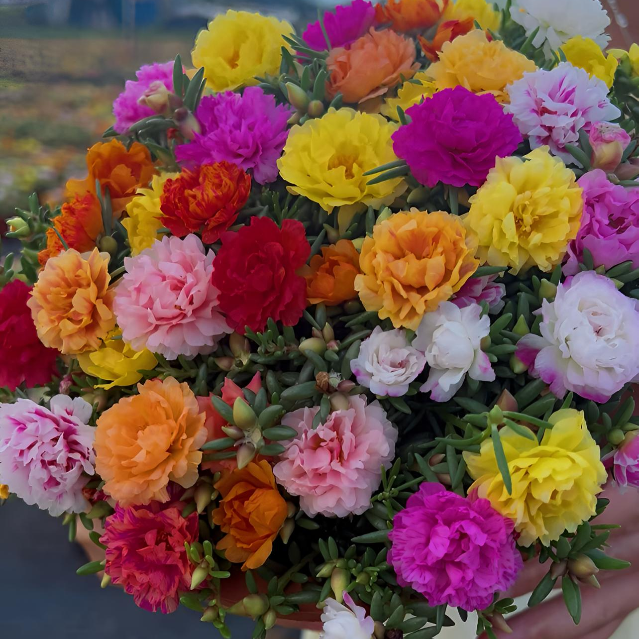 重瓣混色带根带土太阳花苗阳台庭院四季开花好养活花卉