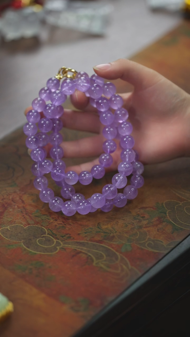 【闪购商品】水晶项链未镶嵌薰衣草紫水晶