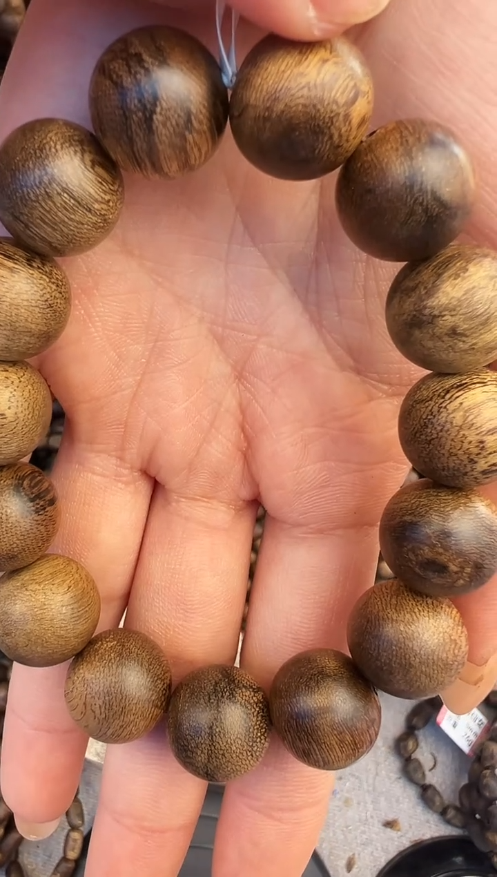 【闪购商品】沉香手串达拉干单圈圆珠1.4发一条 收藏级