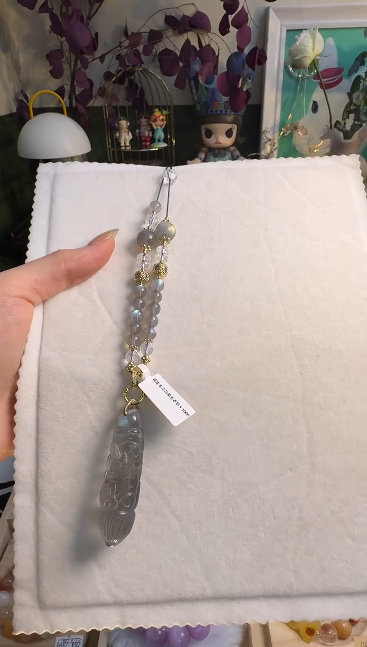 【闪购商品】水晶毛衣链未镶嵌兔毛毛衣链