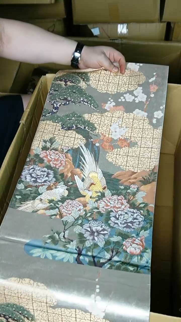 织绣织锦75四通花鸟